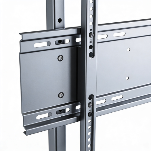 mobilivivo.com Supporto TV da Pavimento Inclinabile per 32-70 Pollici, Girevole e Regolabile in Altezza con Ripiano, VESA Max 400x400 mm, Carico 40 kg